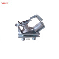 Angled conveyor pulley